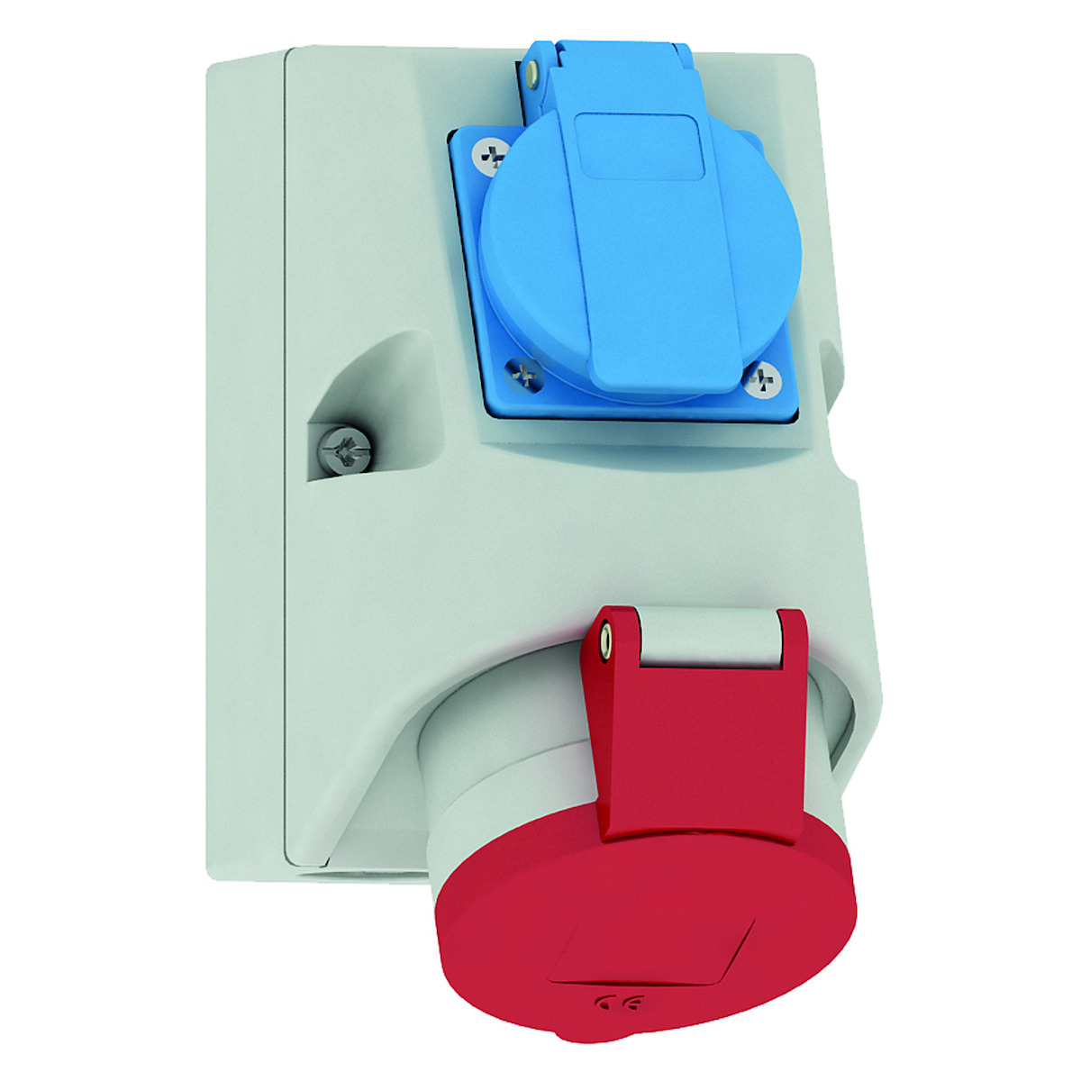 CEE-wandcontactdoos TK-combinatie