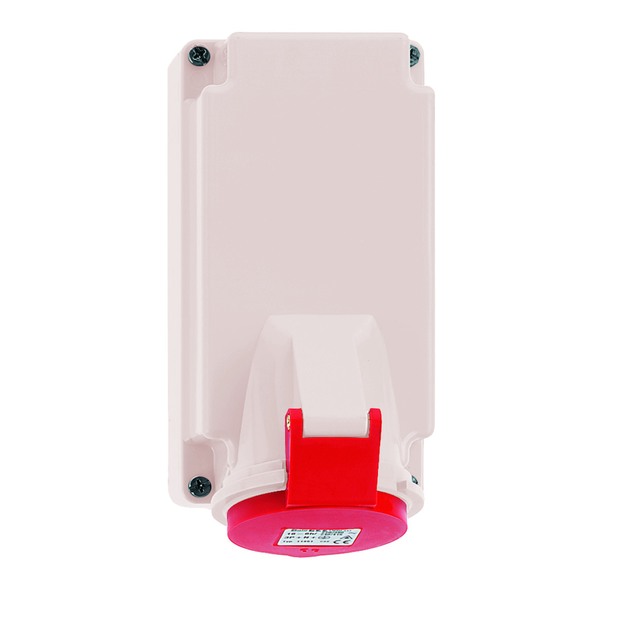 CEE-wandcontactdoos TE, 16A, QUICK-CONNECT, om door te lussen, hittebestendig, I