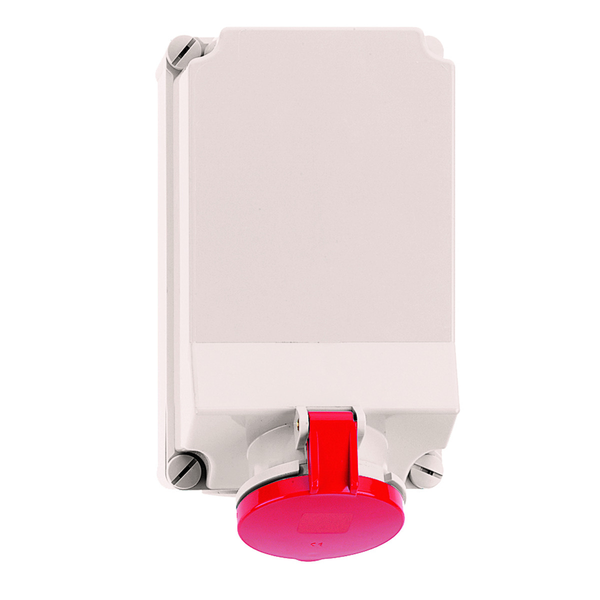 CEE-wandcontactdoos TE, 63A, om door te lussen, hittebestendig, IP44,