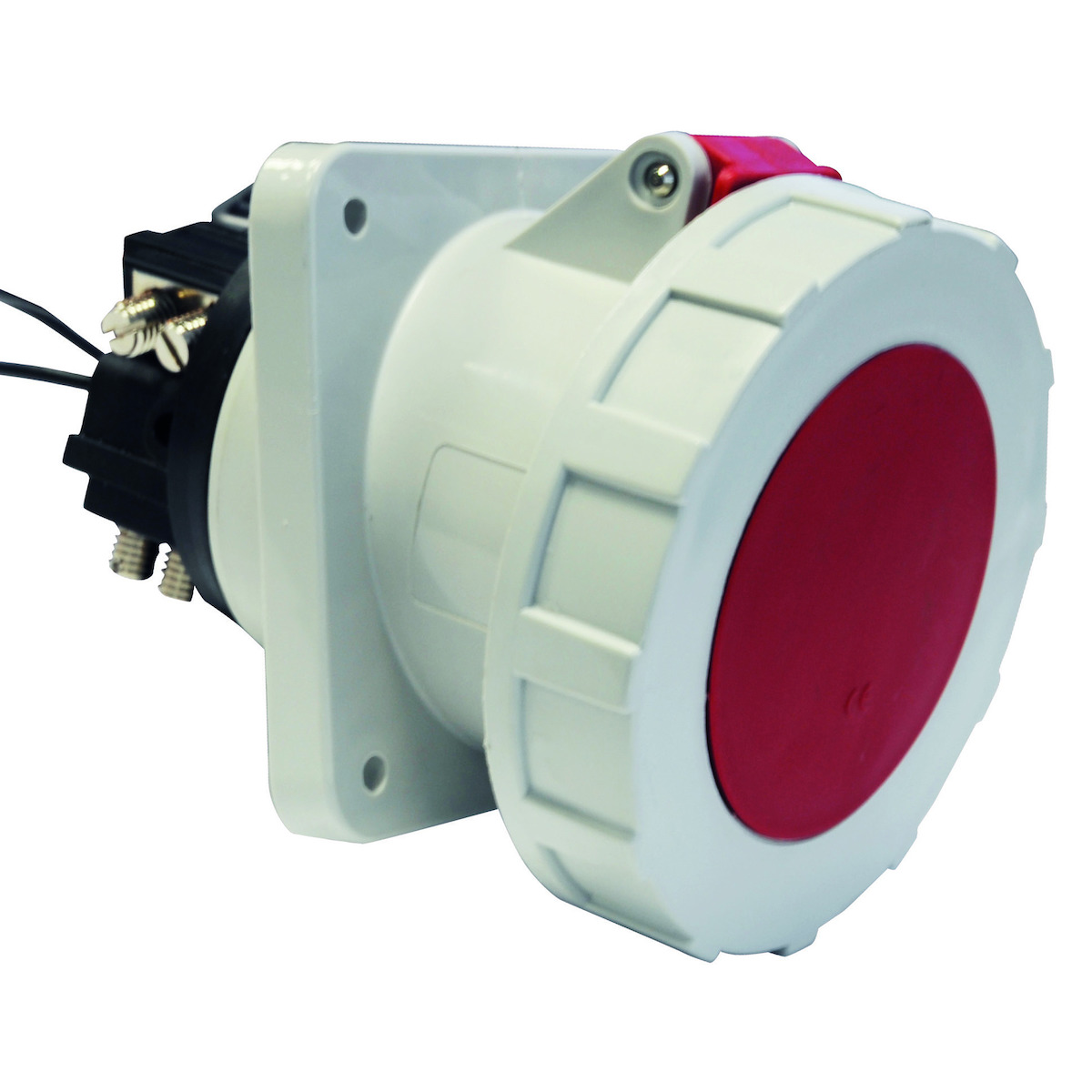 CEE-inbouwcontactdoos, 63A+125A, schuin, PSK vergrendeling, 114x114, IP67