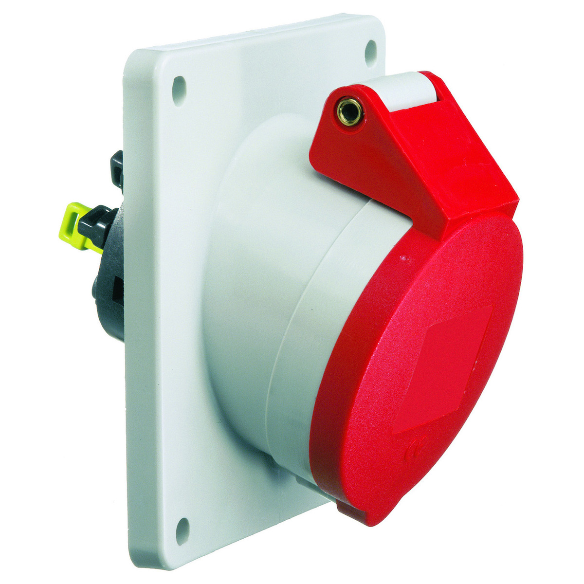 CEE-inbouwcontactdoos TE, 16A+32A, schuin QUICK-CONNECT 74x62 100x92, IP44