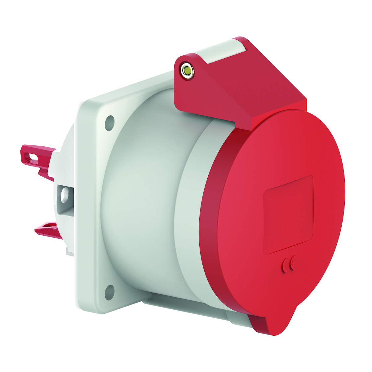 CEE-inbouwcontactdoos, 16A+32A, QUICK-CONNECT, 75x75mm, IP44