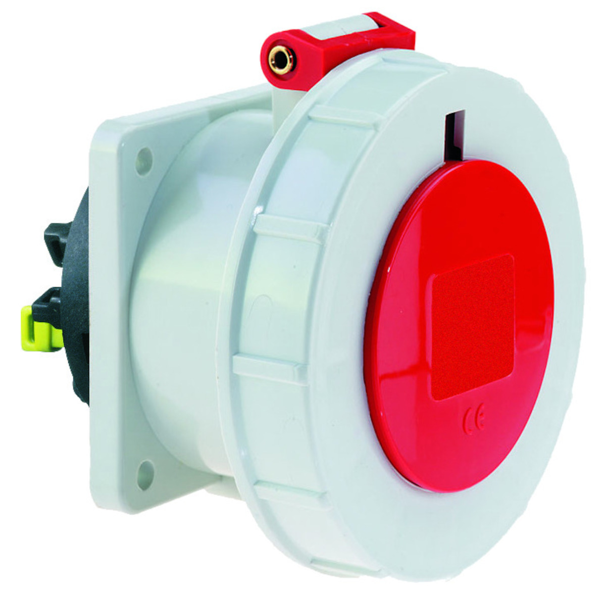 CEE-inbouwcontactdoos, 16A+32A, QUICK-CONNECT, 75x75mm, IP67