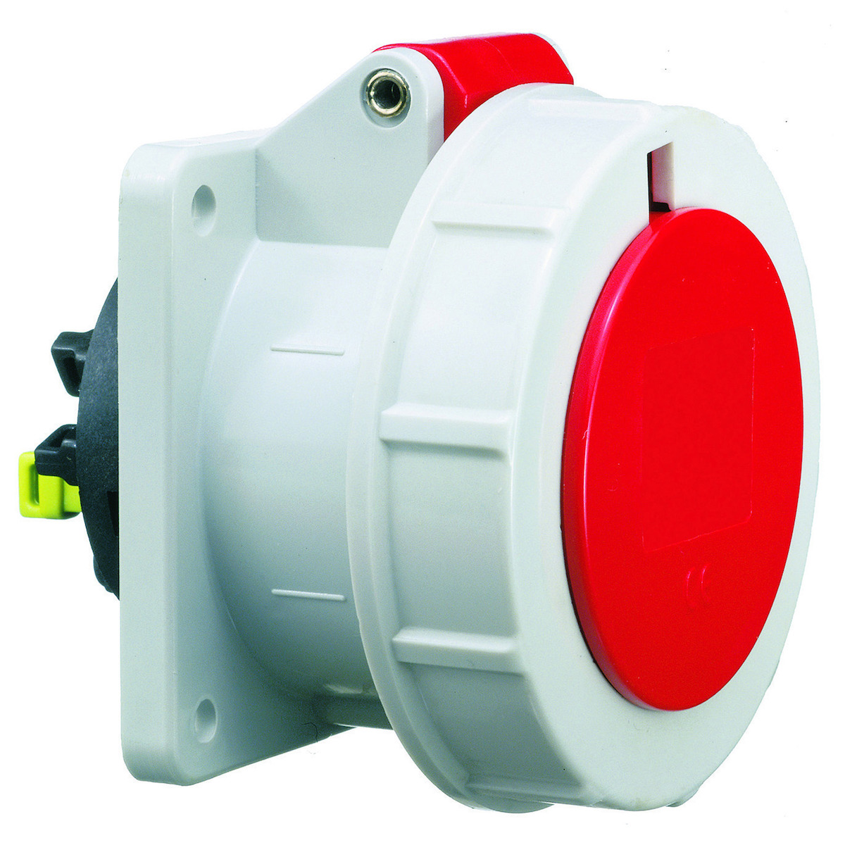 CEE-inbouwcontactdoos TE, 16A+32A QUICK-CONNECT, hittebestendig, 75x75, IP67