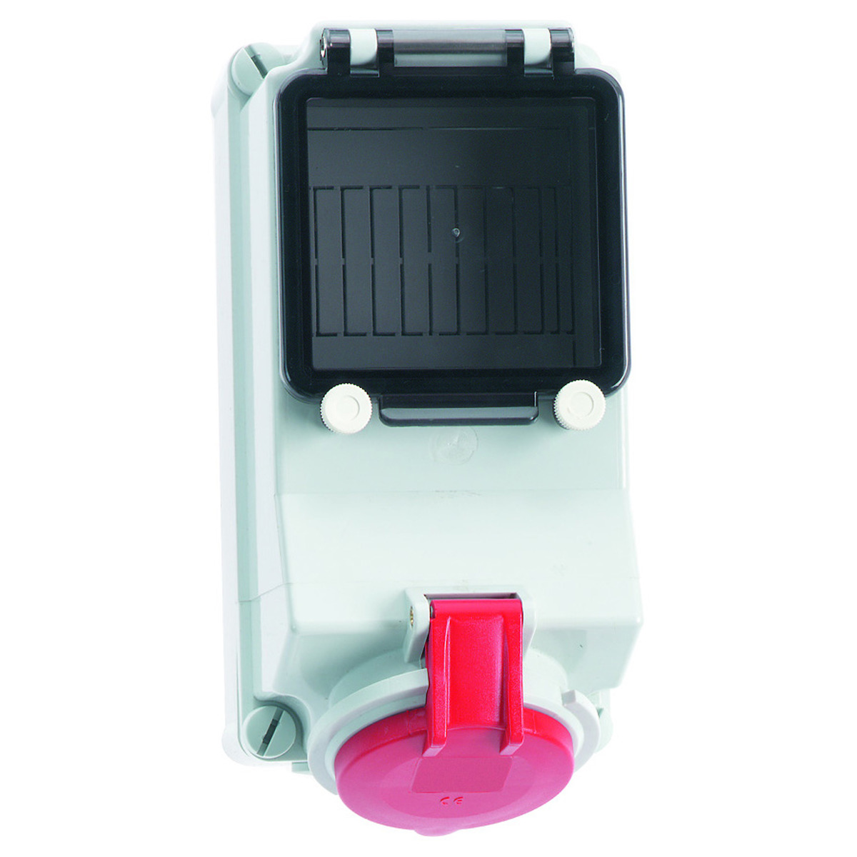 CEE-WCD, mogelijkheid voor beveiliging, 16A+32A, 118x225, Ni, IP44