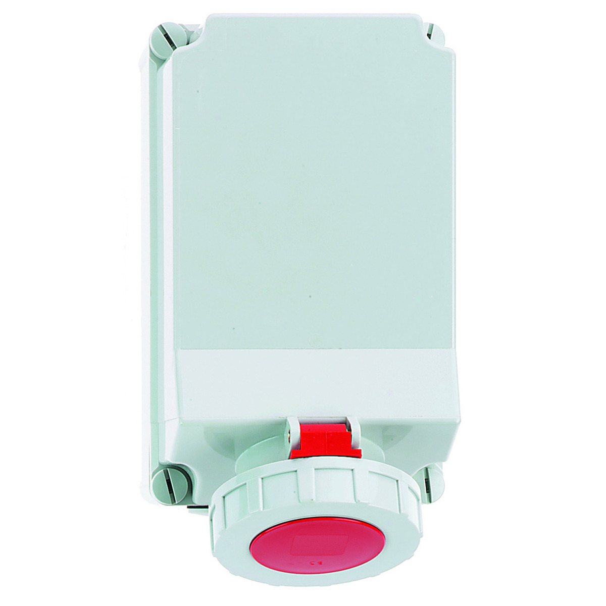 CEE-wandcontactdoos, 63A, PSK en ingang boven M20 beschermd,hittebestendig, IP67