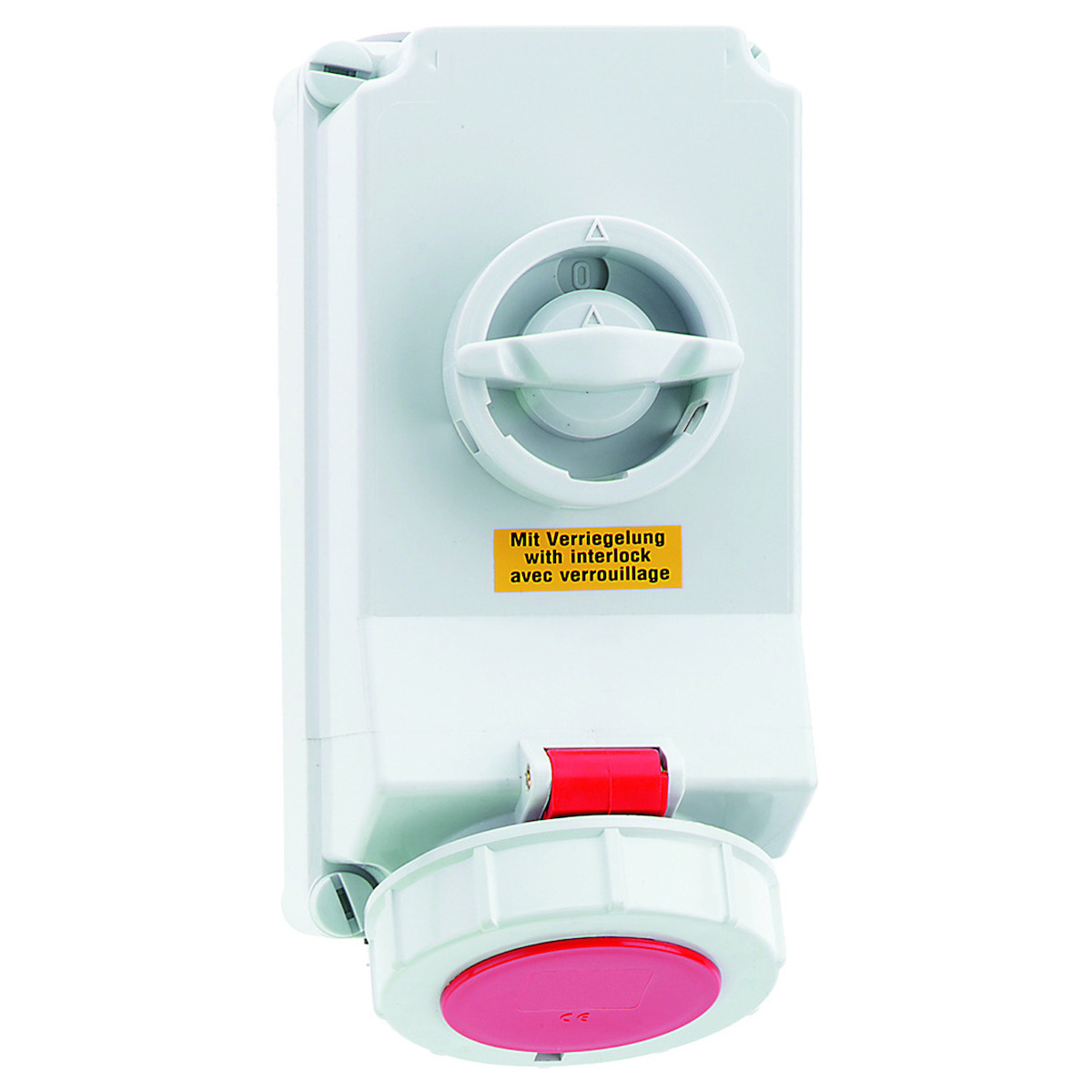 CEE-wandcontactdoos 7P TE,16A,118X225,afschakel-vergrendelbaar,hittebest.,IP67