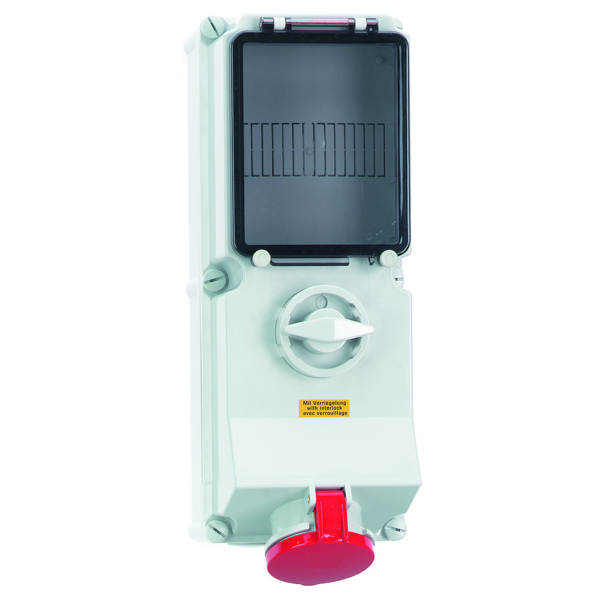 CEE-wandcontactdoos afschakelbaar,vergrendelbaar, beveiligd IP44