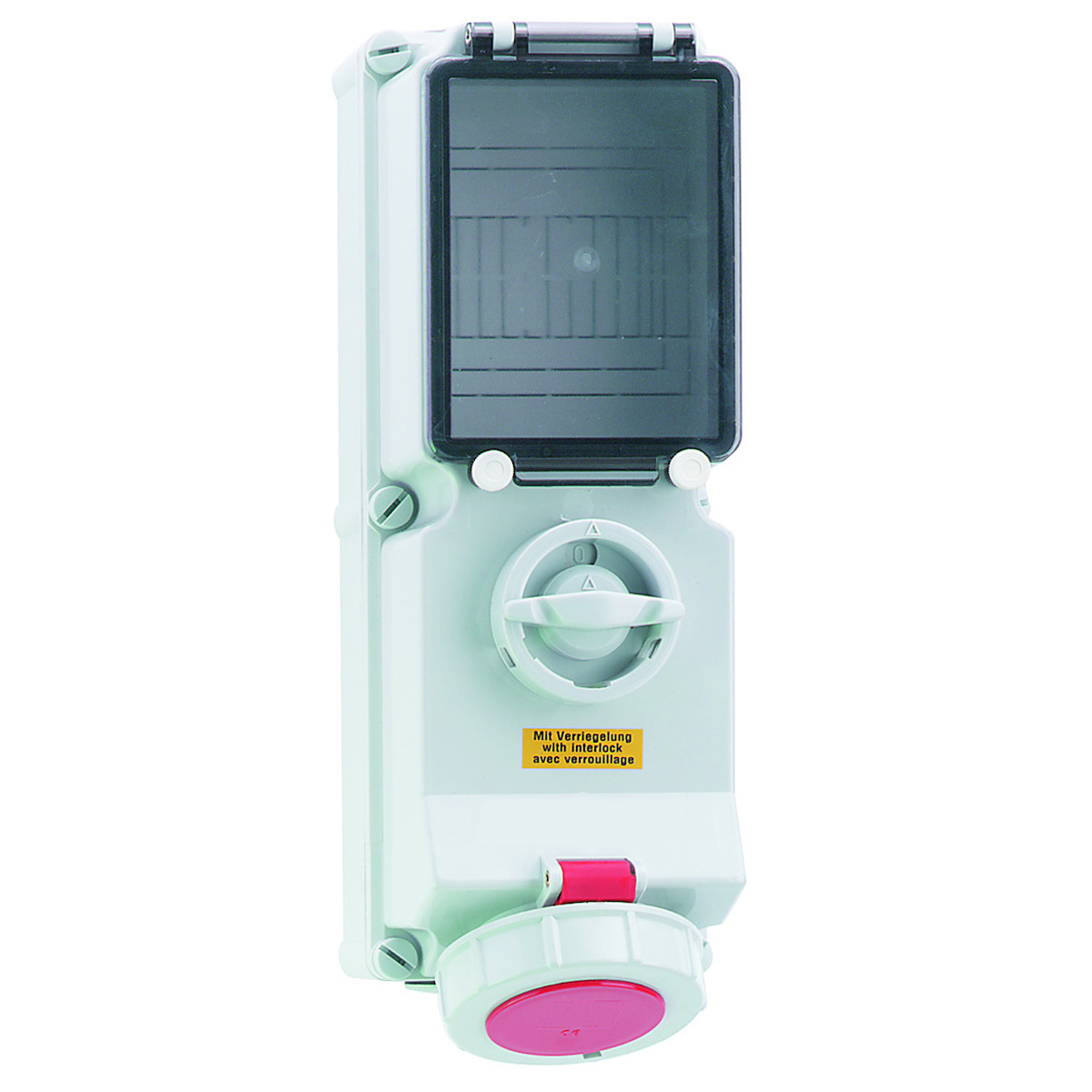 CEE-wandcontactdoos afschakelbaar,vergrendelbaar, beveiligd IP67