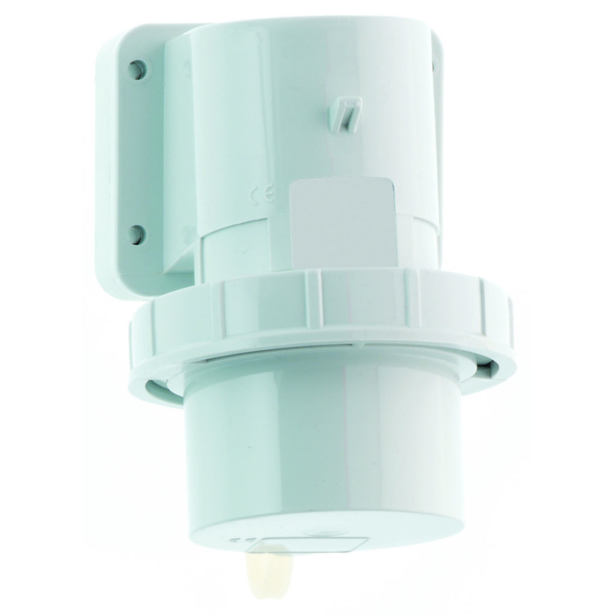 CEE-toestelcontactdoos, 16A+32A, aanbouw, afschermkap, achterkant open, IP67