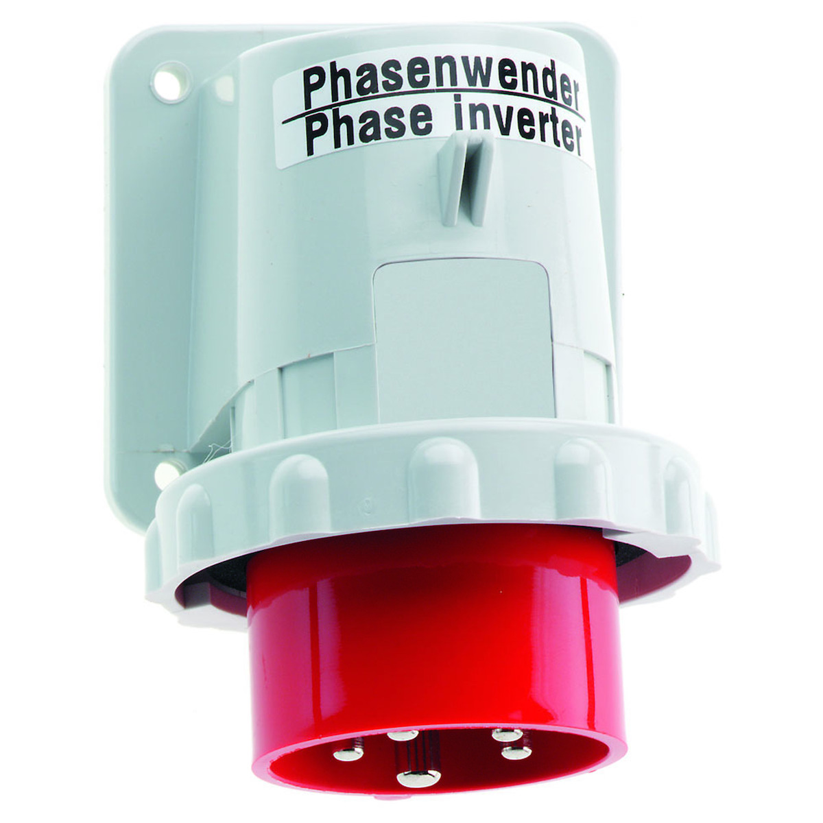 CEE-fasenwisselaar als TCD, aanbouw, 16A+32A,achterkant open, hittebestendig, IP