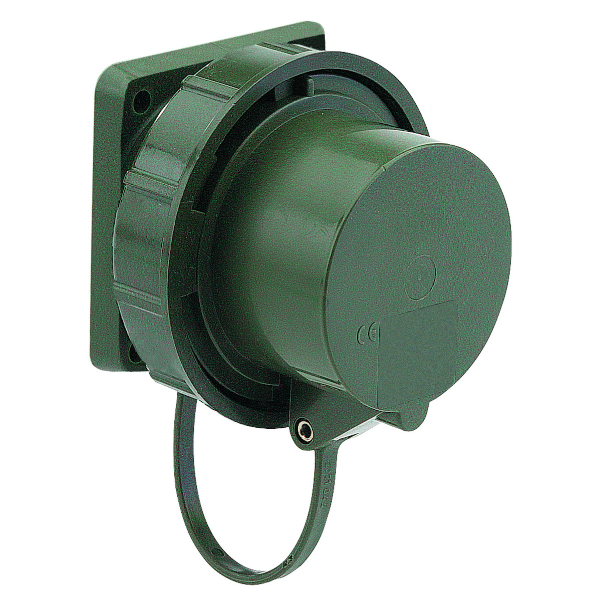 CEE-toestelcontactdoos inbouw TN, 63A+125A, AP,hittebestendig, beschermkap, IP67