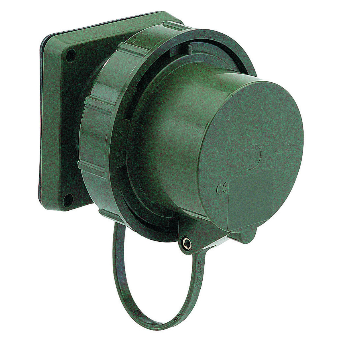 CEE-toestelcontactdoos inbouw TN, 16A+32A, AP, hittebestendig, beschermkap, IP67