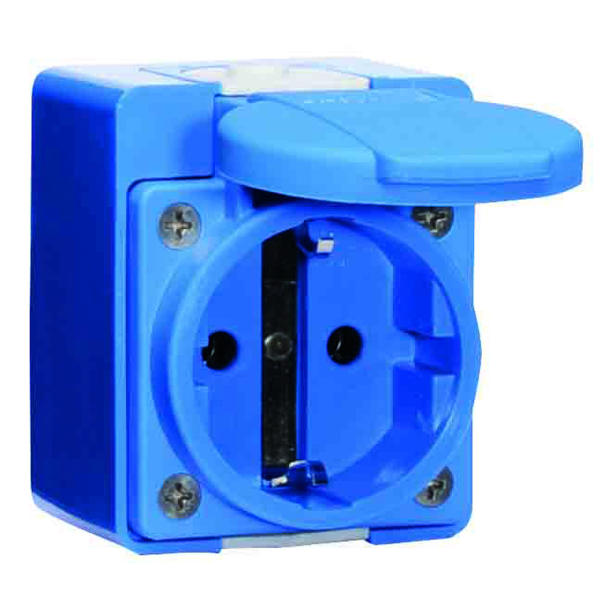 Schuko-wandcontactdoos, IP44