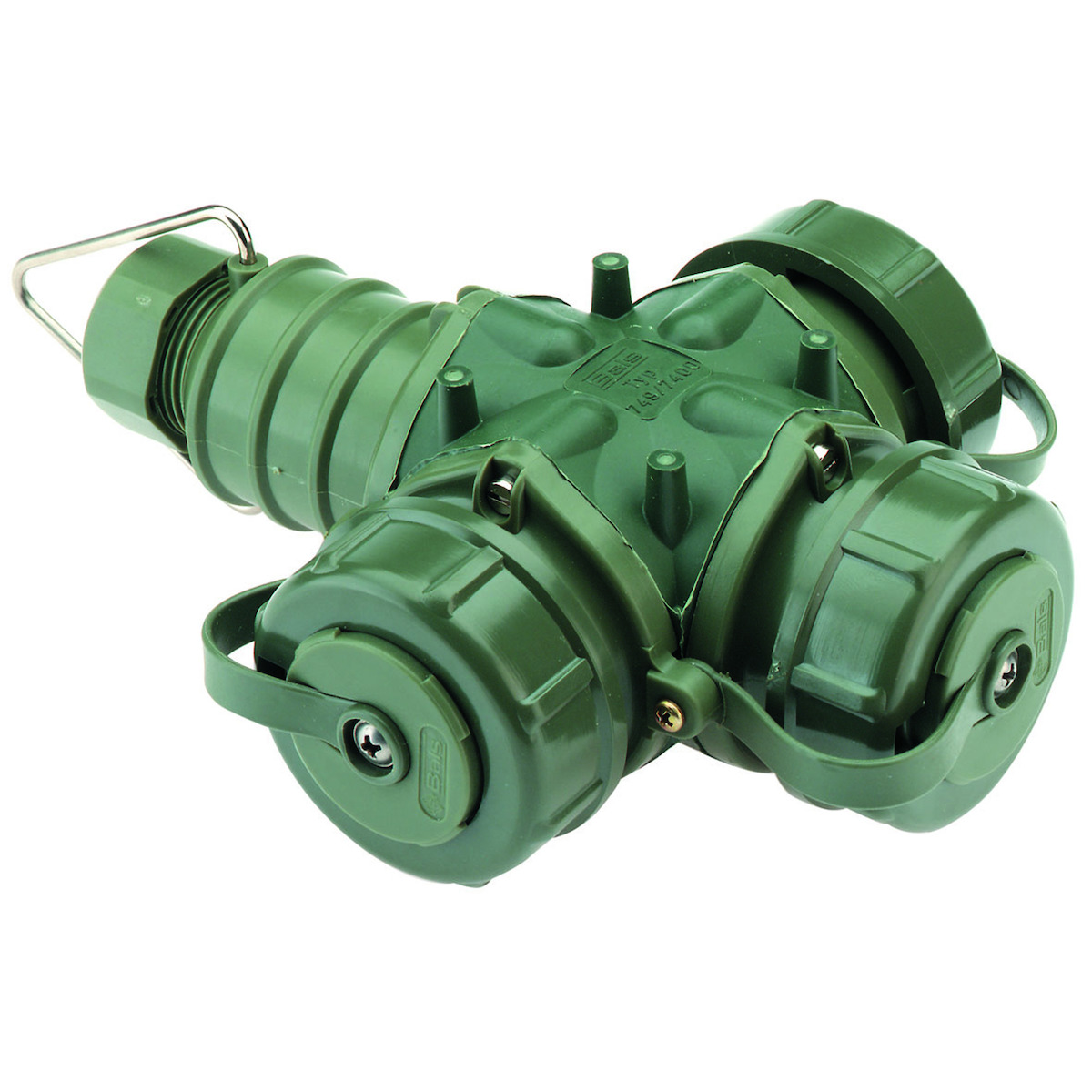 Schuko driewegkoppeling, Duits of BeFr, TN, IP68